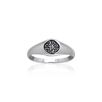 Celtic Knotwork Trinity Sterling Silver Ring TRI068 - Jewelry
